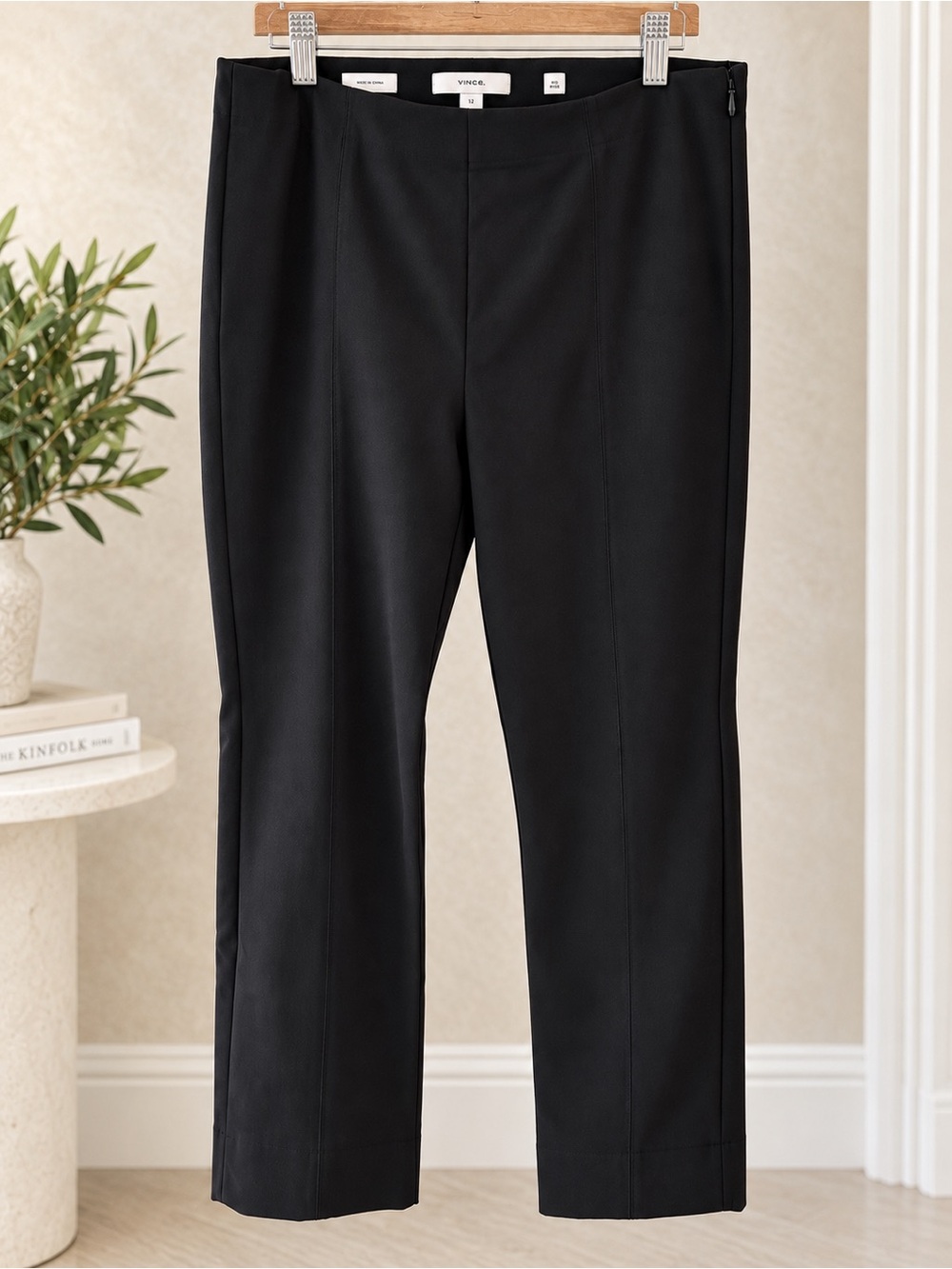 Vince women’s side zip black pant size XL
